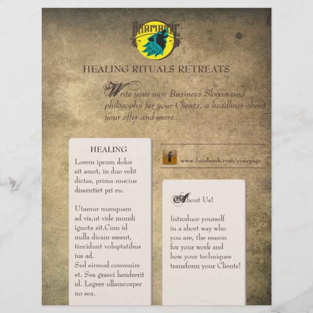 Prospectus 21,6 Cm X 24,94 Cm SHAMANIC - Circulaire (Devant)