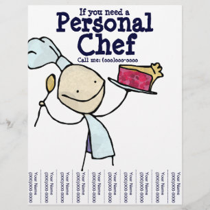 Prospectus 21,6 Cm X 24,94 Cm Si vous avez besoin d'un Chef Personnel ! Dépliant