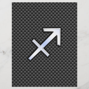 Prospectus 21,6 Cm X 24,94 Cm Signe du zodiaque Sagittaire Impression fibre de c