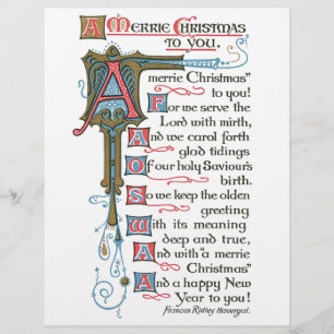 Prospectus 21,6 Cm X 24,94 Cm Signification du dépliant de Noël