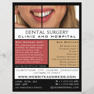 Prospectus 21,6 Cm X 24,94 Cm Soins dentaires, dentisterie, Publicité pour les d