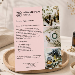 Prospectus 21,6 Cm X 24,94 Cm Spa d'aromathérapie Logo sur mesure Promotions Bus