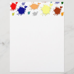 Prospectus 21,6 Cm X 24,94 Cm Splash Paint Flyer