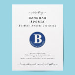 Prospectus 21,6 Cm X 24,94 Cm Sports Award Banquet Football Softball Flyer<br><div class="desc">Customisez facilement ce banquet de prix sport simple et classique! Utilisez pour votre école,  entreprise,  église,  football communautaire,  softball,  baseball,  soccer,  etc ligue.</div>