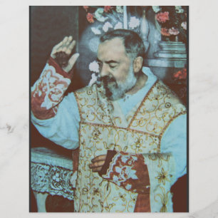 Prospectus 21,6 Cm X 24,94 Cm St. Padre Pio de Pietrelcina Le Prêtre Séraphique