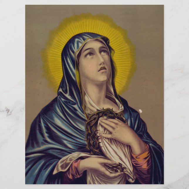 Prospectus 21,6 Cm X 24,94 Cm Stabat Mater Notre Dame des Douleurs (Devant)