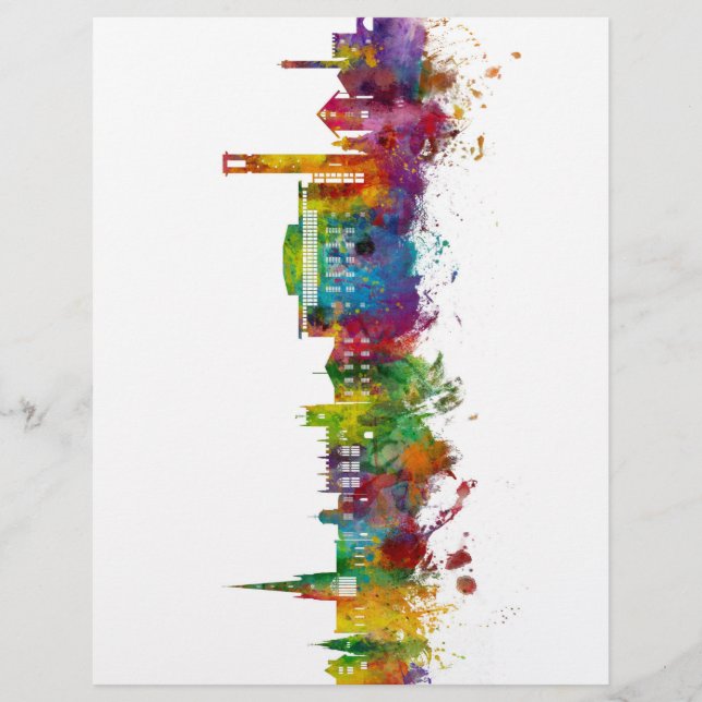 Prospectus 21,6 Cm X 24,94 Cm Stratford-upon-Avon England Skyline (Devant)