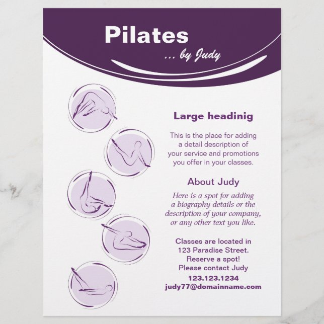 Prospectus 21,6 Cm X 24,94 Cm Studio Pilates (Devant)