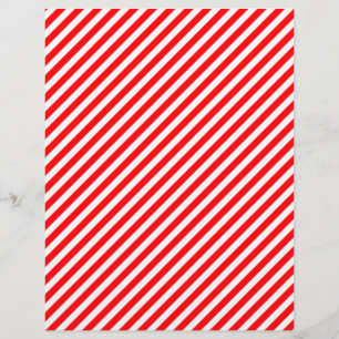Prospectus 21,6 Cm X 24,94 Cm Sucre de canne diagonale - Noël rouge et blanc