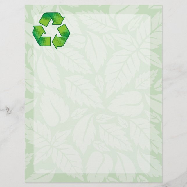 Prospectus 21,6 Cm X 24,94 Cm Symbole de recyclage (Devant)