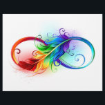 Prospectus 21,6 Cm X 24,94 Cm Symbole d'infini avec plume arc-en-ciel<br><div class="desc">Symbole artistique à l'infini avec une belle plume arc-en-ciel sur un arrière - plan blanc. Style tatouage.</div>
