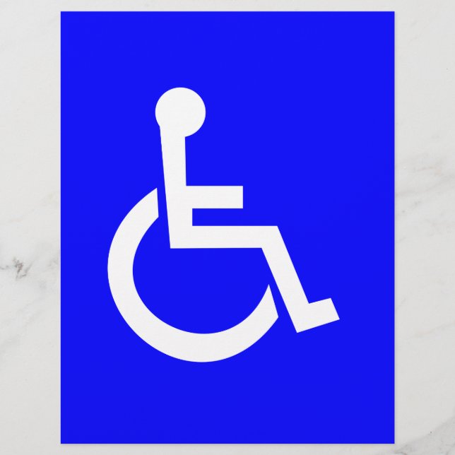 Prospectus 21,6 Cm X 24,94 Cm Symbole international d'accès (Devant)