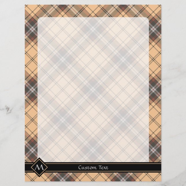 Prospectus 21,6 Cm X 24,94 Cm Tartan beige et Brown (Devant)