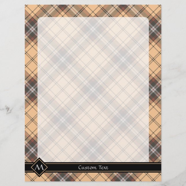 Prospectus 21,6 Cm X 24,94 Cm Tartan beige et marron (Devant)