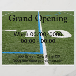 Prospectus 21,6 Cm X 24,94 Cm Terrain de Football Dix