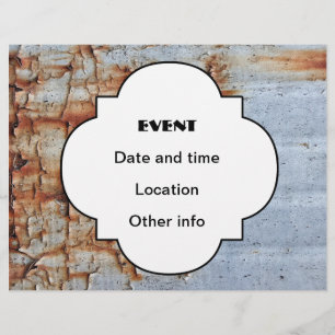 Prospectus 21,6 Cm X 24,94 Cm Texture de peinture Peeling