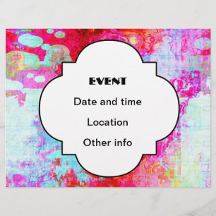 Prospectus 21,6 Cm X 24,94 Cm Texture rouge rose