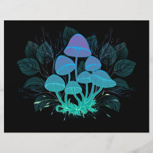 Prospectus 21,6 Cm X 24,94 Cm Toadstools in Bushes