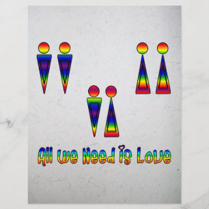 Prospectus 21,6 Cm X 24,94 Cm Tout ce dont nous avons besoin, c'est de l'amour