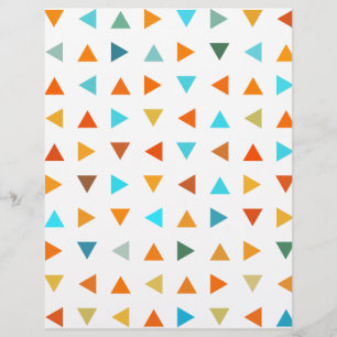 Prospectus 21,6 Cm X 24,94 Cm Triangles colorés