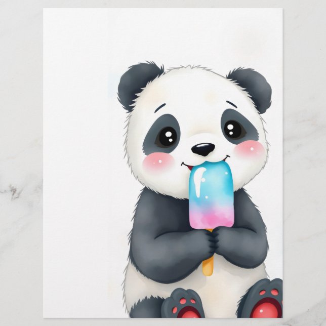 Prospectus 21,6 Cm X 24,94 Cm un panda mou (Devant)