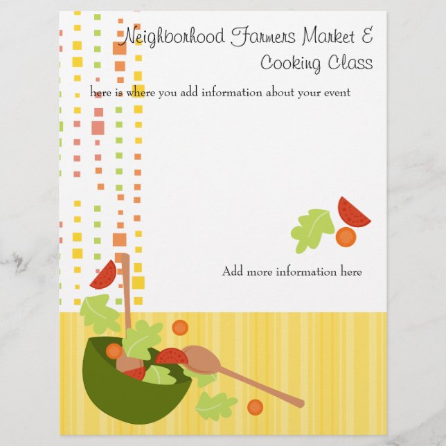 Prospectus 21,6 Cm X 24,94 Cm une salade amusante et délicieuse (Devant)