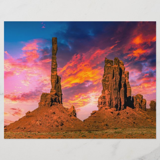 Prospectus 21,6 Cm X 24,94 Cm Vallée du Monument (Devant)