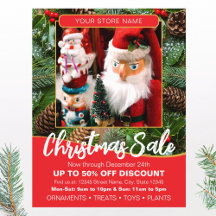 Vente de vacances de Noël Photo personnalisée Roug