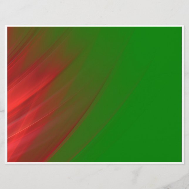 Prospectus 21,6 Cm X 24,94 Cm vert et rouge (Devant)