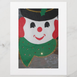 Prospectus 21,6 Cm X 24,94 Cm Vintage Christmas Snowman