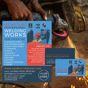 Prospectus 21,6 Cm X 24,94 Cm Welder Design, Metal Worker, Welder Advertising