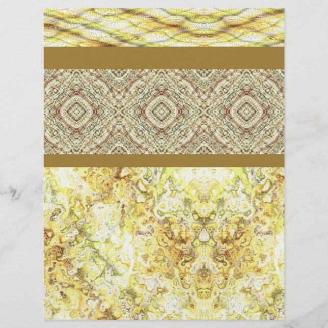 Prospectus 21,6 Cm X 24,94 Cm Yellow Sampler Bulk Scrapbook Paper Pages (Devant)