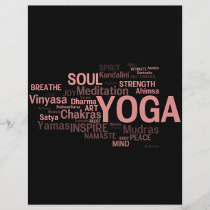 Prospectus 21,6 Cm X 24,94 Cm YOGA Flyer personnalisé