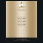 Prospectus 21,6 Cm X 24,94 Cm Yoga Studio Modern Lotus Logo Gold Spa Brochure<br><div class="desc">Yoga Studio Modern Lotus Logo Gold Spa Brochure.</div>