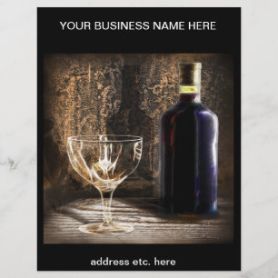 prospectus à thème vin