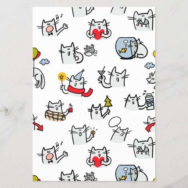 Prospectus Chats amusants, lait et magie. (Devant)