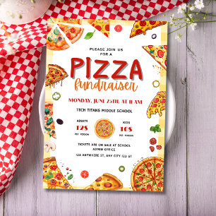 Prospectus Collecte de fonds à l'école de pizza, Collecte de