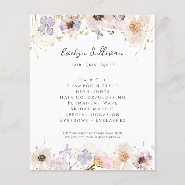 prospectus fleurs séchées (Devant)