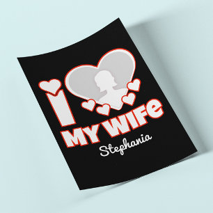 Prospectus I Love My Wife personnalisé – Ajouter nom & photo
