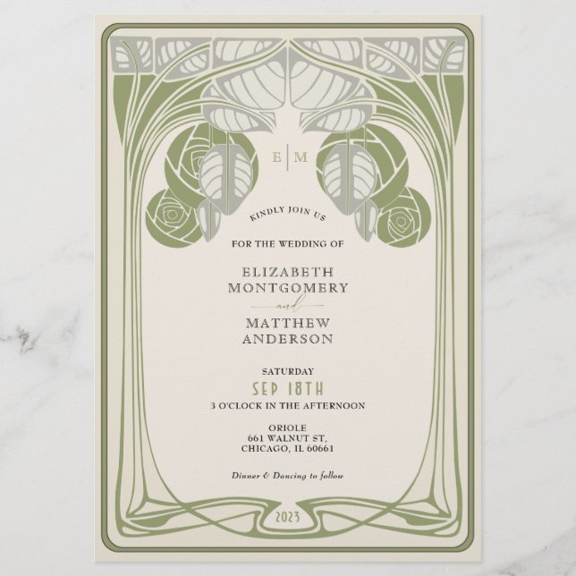Prospectus Mackintosh vintages dans Bloom Sage Green (Devant)