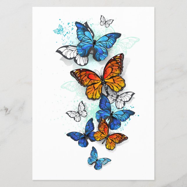 Prospectus Papillons volants Morpho et Monarch (Devant)