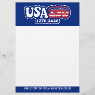 Prospectus USA 250 - 250e anniversaire de l'Amérique Rouge Bl