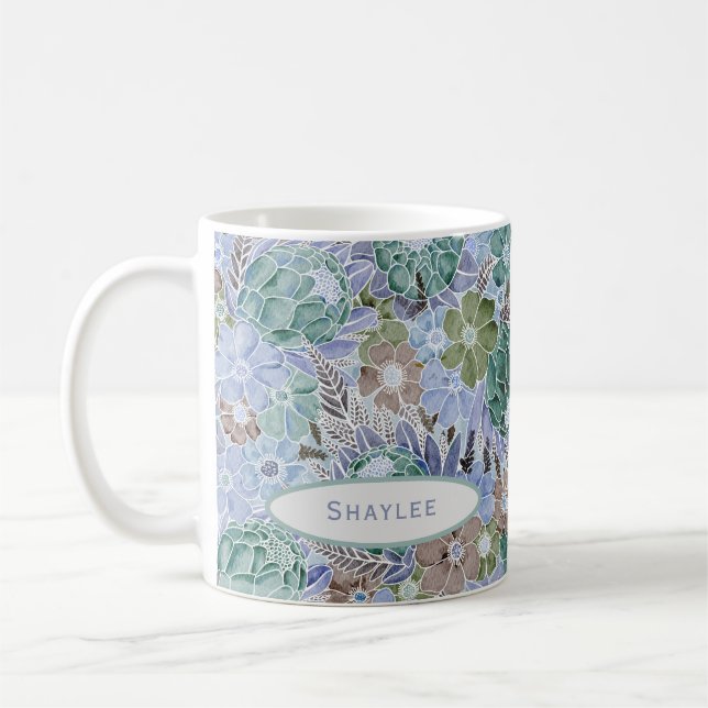 Protea Bleu super Et Mug Maisy (Gauche)