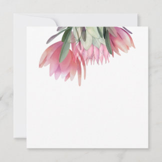 Protea flower invitation