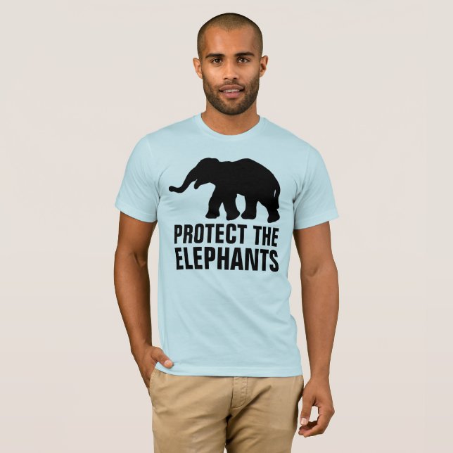PROTECT THE ELEPHANTS T-SHIRTS (Devant entier)