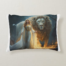 Protecteurs Divins : Lion et Coussin Ange Guardian