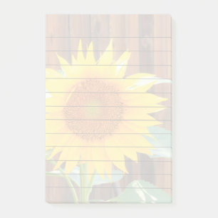 Protection de notes de post-it de la fleur 4x6 de