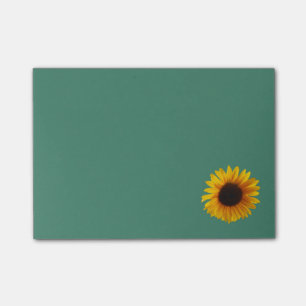 Protection de notes de post-it de tournesol (or)