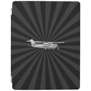 Protection iPad Aéronef Cessna Silhouette Flying Black Burning