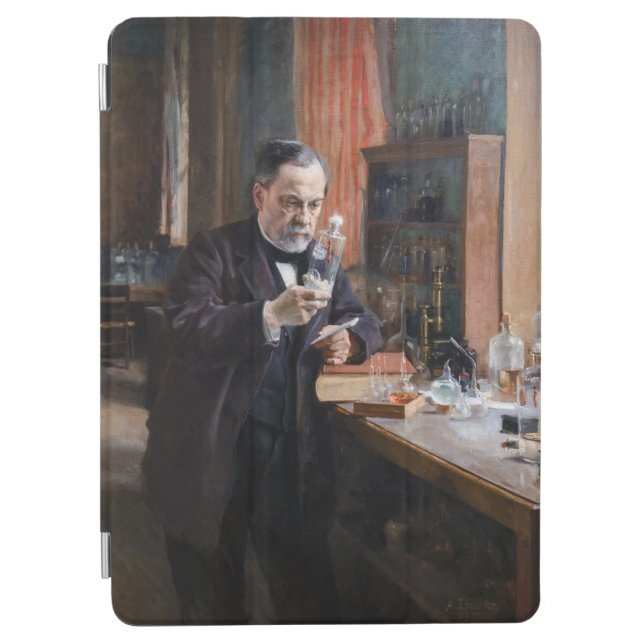 Protection iPad Air Albert Edelfeue - Portrait de Louis Pasteur (Devant)